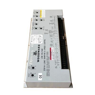 Woodward 2301A 9907-018 Load Sharing Module with 24 VDC Input Shielded Twisted Pair Cabling and Compact Metal Chassis