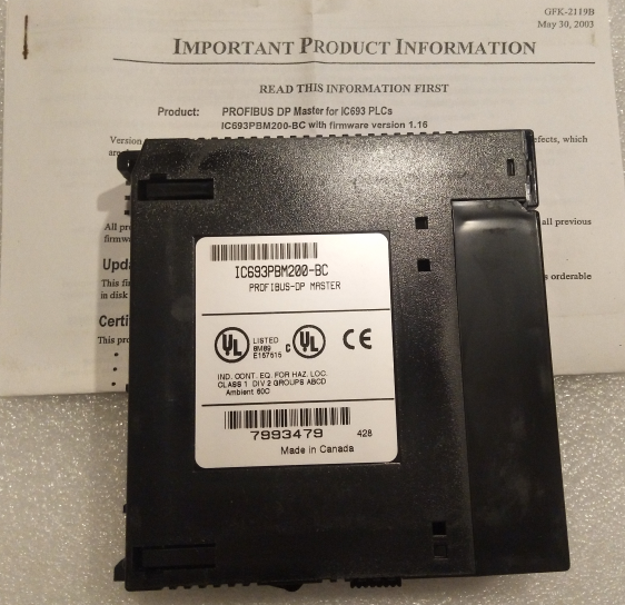 Modulo Master Profibus DP GE-Fanuc IC693PBM200-FE, Nuovo, Spedizione Veloce