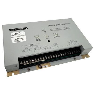 Woodward 9907-028 SPM-A Generator Synchronizer with 50/60 Hz Operation ±10° Phase Angle and Automatic Breaker Closure