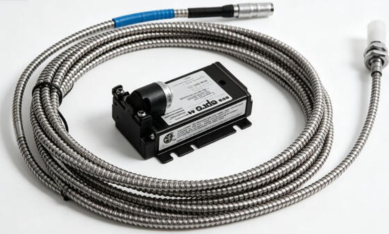 EPRO PR6424/010-131 Eddy Current Sensor with M18x1.5 Thread and 8m Armored Open Lead for Displacement and Vibration Monitoring